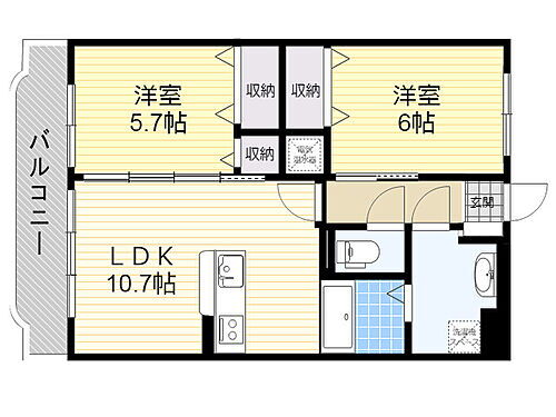 大分県大分市花高松３丁目 高城駅 2LDK マンション 賃貸物件詳細