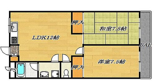 大阪府門真市江端町 住道駅 2LDK マンション 賃貸物件詳細