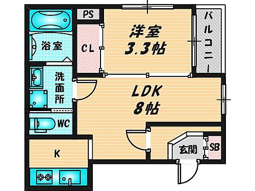 パレスケープ 3階 1LDK 賃貸物件詳細