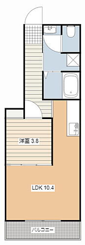 静岡県磐田市富丘 磐田駅 1LDK アパート 賃貸物件詳細