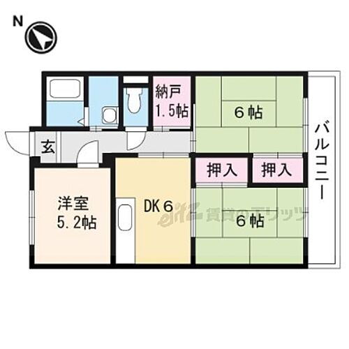 滋賀県草津市平井1丁目 草津駅 3DK マンション 賃貸物件詳細