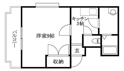 愛媛県松山市森松町 久米駅 1K マンション 賃貸物件詳細