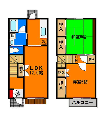 フラワーコーポ 2LDK 賃貸物件詳細