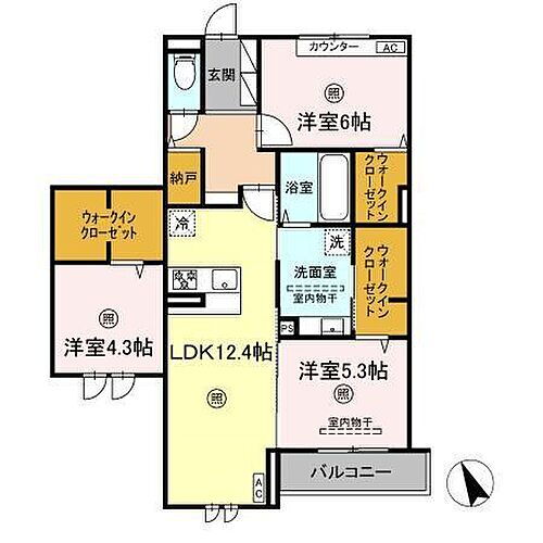 兵庫県明石市朝霧南町1丁目 朝霧駅 3LDK アパート 賃貸物件詳細