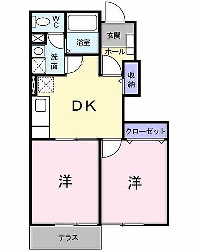 兵庫県加古川市野口町北野 東加古川駅 2DK アパート 賃貸物件詳細