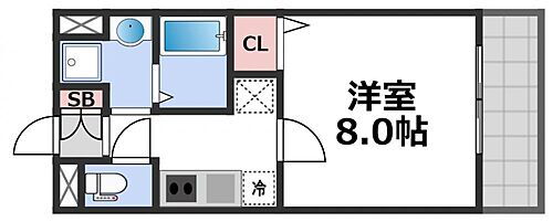 ＰＡＲＫ　ＨＩＬＬＳ玉造Ｋａｌｍｉａ 6階 1K 賃貸物件詳細