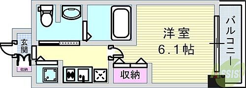 兵庫県西宮市深津町6-6 西宮北口駅 1K マンション 賃貸物件詳細