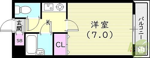 兵庫県尼崎市武庫之荘東2丁目3-1 武庫之荘駅 1K アパート 賃貸物件詳細