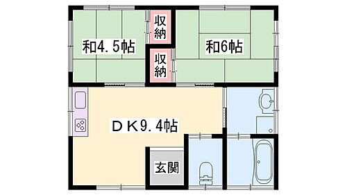 黒田荘 2階 2DK 賃貸物件詳細
