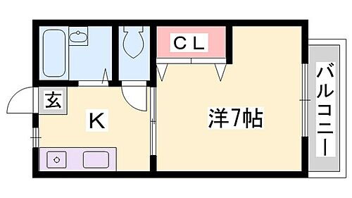 サンシティＭ 2階 1K 賃貸物件詳細