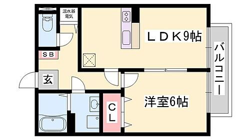 カーサグランデ小松 2階 1LDK 賃貸物件詳細