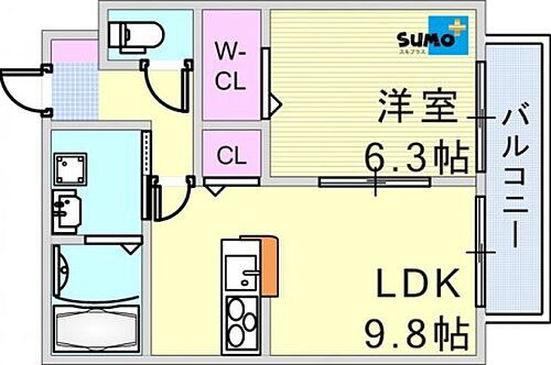 グラシアス 2階 1LDK 賃貸物件詳細