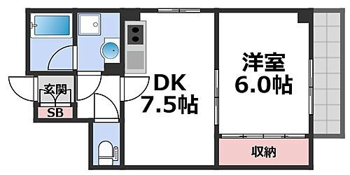 大阪府大阪市城東区東中浜６丁目 緑橋駅 1DK マンション 賃貸物件詳細