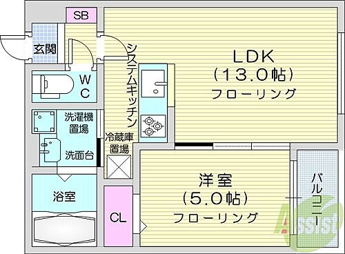 ダミエ 3階 1LDK 賃貸物件詳細