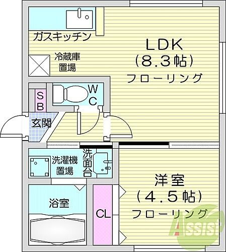 北海道札幌市北区北十三条西2丁目 北１２条駅 1LDK マンション 賃貸物件詳細