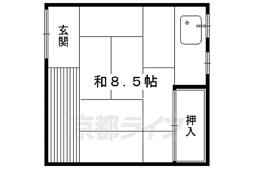 緑のはなれ 平屋建て ワンルーム 賃貸物件詳細