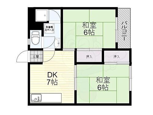 大阪府豊中市螢池東町2丁目 蛍池駅 2DK マンション 賃貸物件詳細