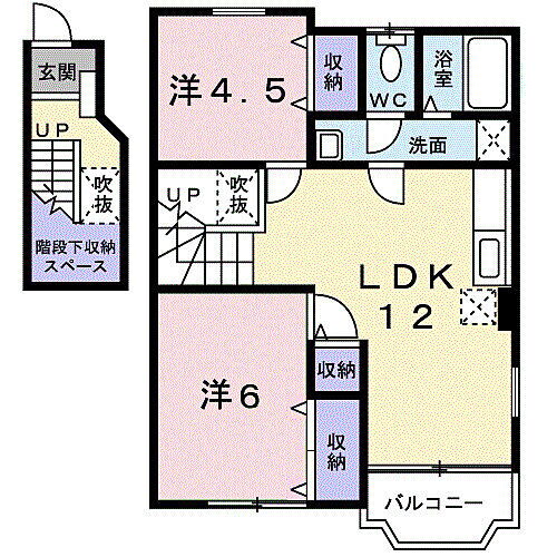 大阪府和泉市上町 北信太駅 2LDK アパート 賃貸物件詳細