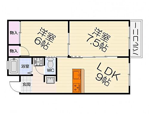 大阪府堺市西区浜寺船尾町西2丁 諏訪ノ森駅 2LDK マンション 賃貸物件詳細