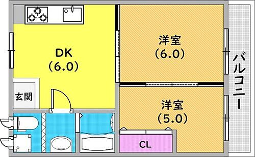兵庫県神戸市兵庫区下祇園町32-18 大倉山駅 2DK マンション 賃貸物件詳細