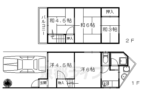 京都府京都市右京区太秦多藪町 賃貸一戸建て