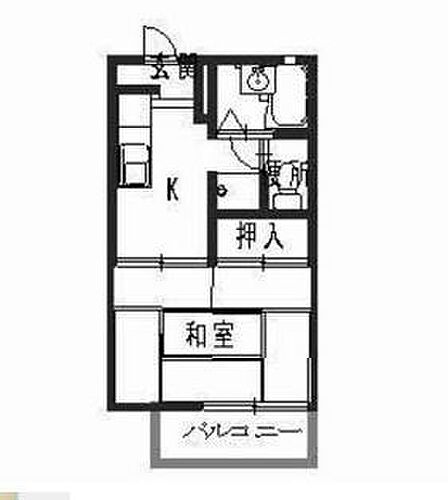 ヴィラ　カメリア 2階 1K 賃貸物件詳細