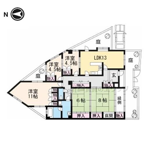 京都府京都市右京区嵯峨広沢池下町 車折神社駅 5LDK マンション 賃貸物件詳細