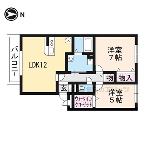 滋賀県大津市大江6丁目 瀬田駅 2LDK アパート 賃貸物件詳細