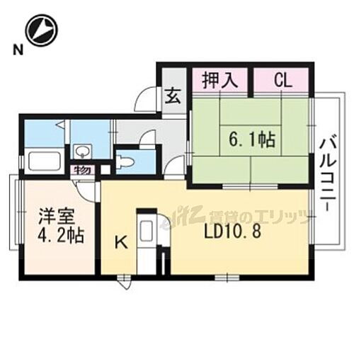 滋賀県東近江市東沖野5丁目 八日市駅 2LDK アパート 賃貸物件詳細