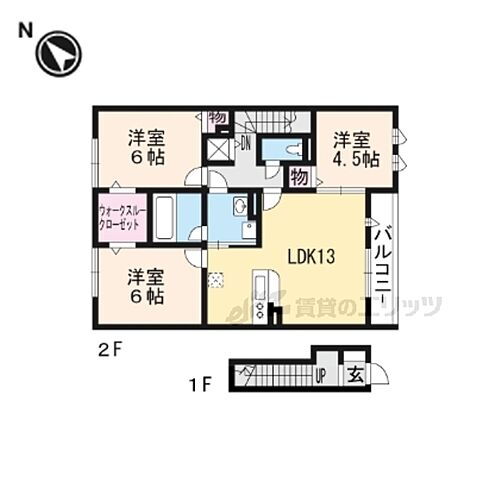 滋賀県大津市若葉台 賃貸アパート