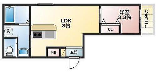 アクアレジデンス武庫川 1階 1LDK 賃貸物件詳細