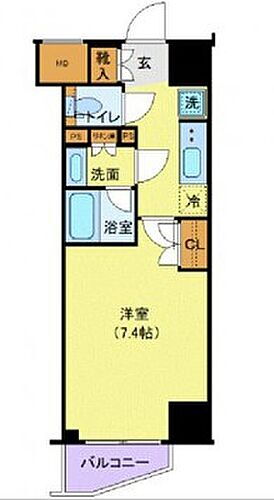 ジェノヴィア新宿早稲田グリーンヴェール 11階 1K 賃貸物件詳細