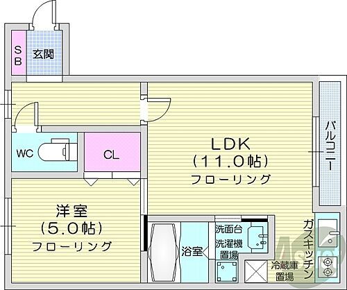 北海道札幌市北区北三十八条西6丁目 麻生駅 1LDK マンション 賃貸物件詳細