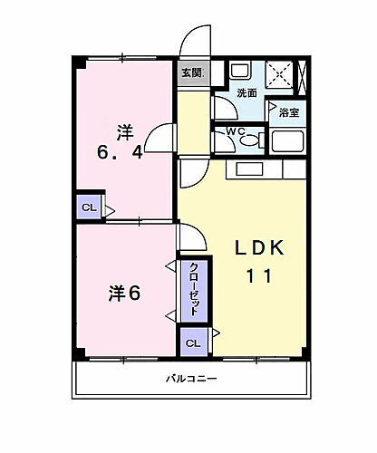 アメニティ東香里 3階 2LDK 賃貸物件詳細