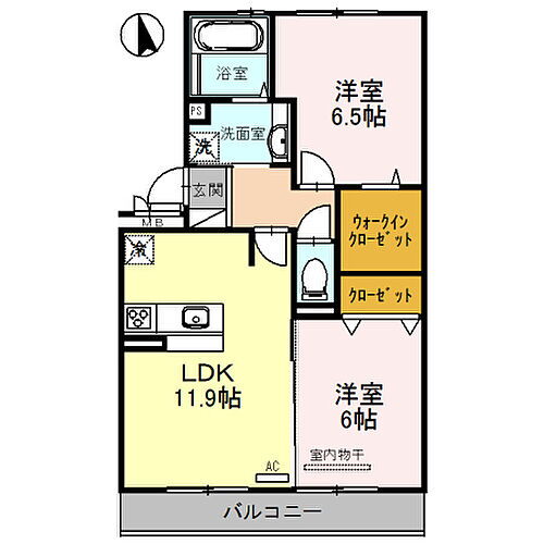 Ｖｅｒｌｉｃｅ　（ヴェルリーチェ） 2階 2LDK 賃貸物件詳細