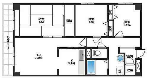 大阪府高槻市柳川町2丁目19-3 富田駅 3LDK マンション 賃貸物件詳細