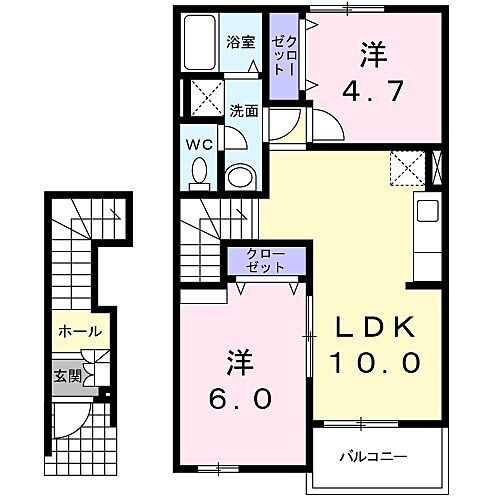 福岡県遠賀郡水巻町伊左座５丁目 水巻駅 2LDK アパート 賃貸物件詳細