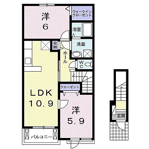 滋賀県東近江市大森町 長谷野駅 2LDK アパート 賃貸物件詳細