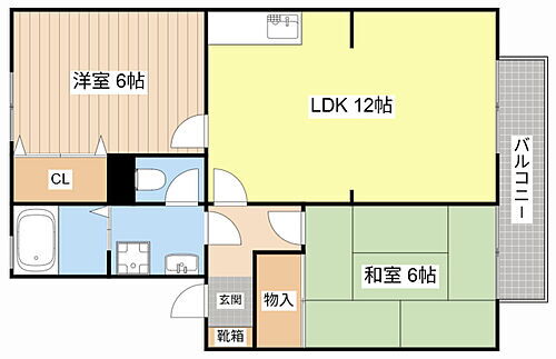 コートパル守山 2階 2LDK 賃貸物件詳細