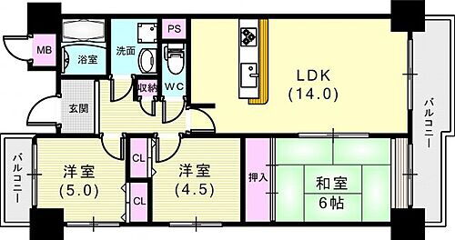 ライフ新神戸 3階 3LDK 賃貸物件詳細