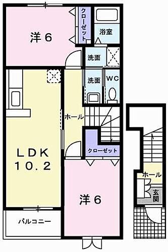 兵庫県姫路市網干区高田 網干駅 2LDK アパート 賃貸物件詳細