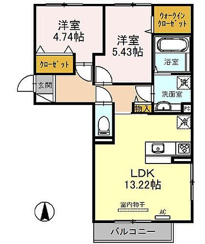 兵庫県相生市旭2丁目 相生駅 2LDK アパート 賃貸物件詳細