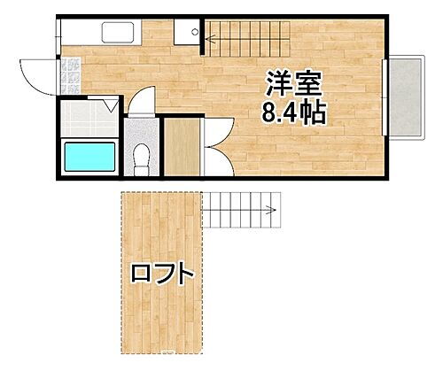 鹿児島県霧島市隼人町神宮5丁目3-14 隼人駅 1SK アパート 賃貸物件詳細