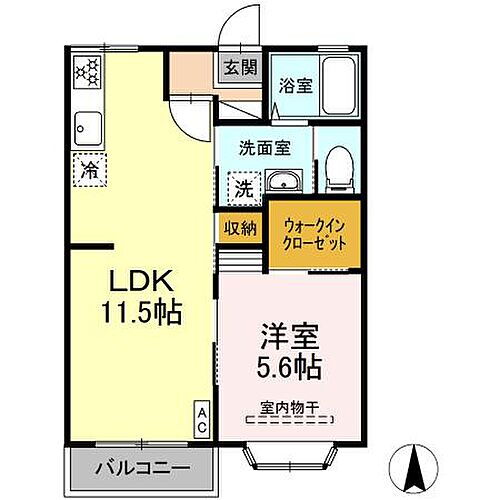 岐阜県羽島郡岐南町徳田4丁目 岐南駅 1LDK アパート 賃貸物件詳細