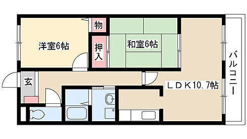 ベルコリーヌ瑞穂 6階 2LDK 賃貸物件詳細