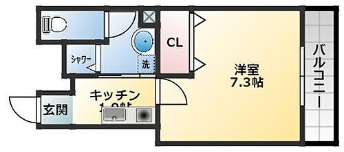 グロースコート恵我ノ荘 2階 1K 賃貸物件詳細