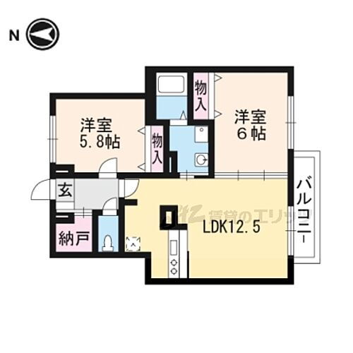 滋賀県大津市大萱7丁目 瀬田駅 2LDK アパート 賃貸物件詳細