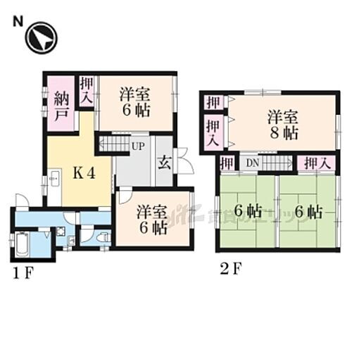 滋賀県近江八幡市若葉町３丁目 賃貸一戸建て