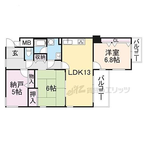 レピックス学園前 2階 3LDK 賃貸物件詳細