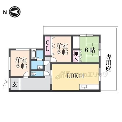 テラスハウス長柄 3LDK 賃貸物件詳細